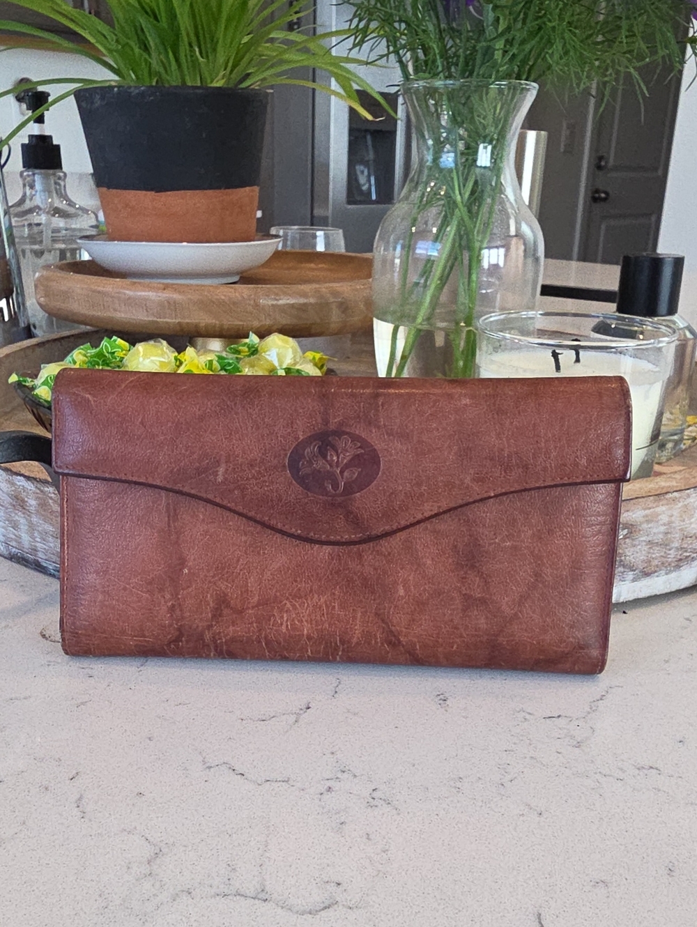 Buxton Brown Leather Women's Wallet